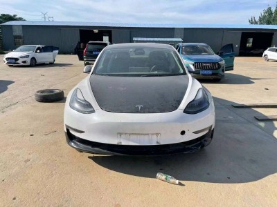 杭州市事故车22年特斯拉MODEL 3事故车0.00自动档-现停放于山东荷泽市