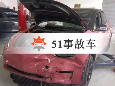 南京市事故车23年特斯拉MODEL Y事故车0.00自动档-现停放于江苏南京市