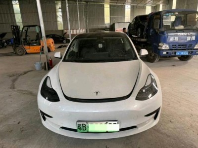 三亚市事故车22年特斯拉MODEL 3事故车0.00自动档-10月08日停放于四川成都市